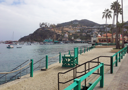 Avalon harbor from the Beach