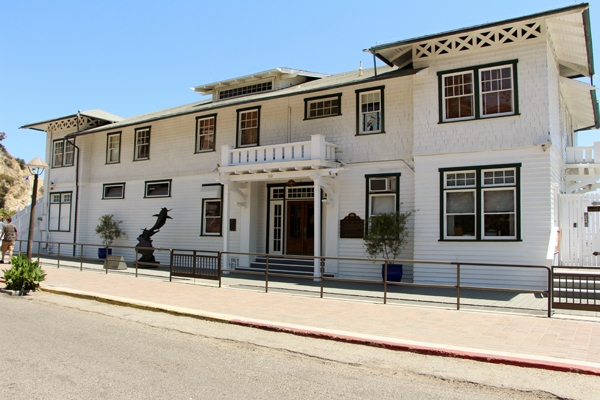 Entrance to the historic Tuna Club on Catalina Island